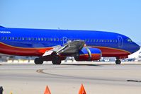 N691WN @ KBOI - Landing roll out on RWY 28L. - by Gerald Howard