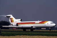 EC-CBK @ EHAM - Iberia Boeing 727-256 landing at Schiphol airport, the Netherlands, 1982 - by Van Propeller