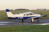 G-OKEN @ EGSH - Nice visitor leaving Norwich. - by keithnewsome