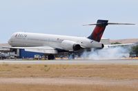 N909DA @ KBOI - Touch down on RWY 10R. - by Gerald Howard