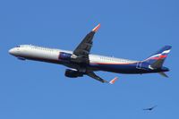 VP-BEW @ TLV - Aeroflot Airbus and a vulture, when taken-off en-route to Moscow. - by ikeharel