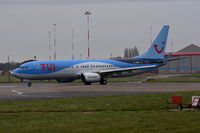 D-ABAG @ EGSH - Departing in a new colour scheme of TUI. - by Graham Reeve