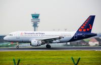 OO-SSK @ EBBR - Brussel airlines 319 slwong down - by fink123