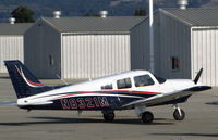 N8321M @ KWVI - Fox Two LLC (Camino, CA) 1980 Piper PA-28-181 in new, very sharp colors visiting @ Watsonville Municipal Airport, CA - by Steve Nation
