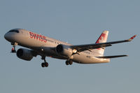 HB-JCC @ EGLL - On approach at dawn - by Howard J Curtis