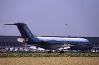 PH-CHF @ EHAM - NLM CityHopper Fokker F28 landing at Schiphol airport, the Netherlands, 1982 - by Van Propeller