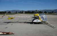 N8135J @ KSNS - Soilserv 1972 Bell 47G-5A sprayer in new colors @ Salinas Municipal Airport (Monterey County), CA - by Steve Nation