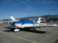 N7975W @ KRHV - Locally-based 1964 Piper PA-28-180 Cherokee with cover @ Reid-Hillview airport (San Jose), CA - by Steve Nation