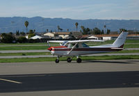 N6321M @ KRHV - Nice Air 1980 Cessna 152 taxiing @ Reid-Hillview Airport (San Jose), CA home base - by Steve Nation