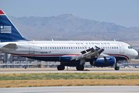 N821AW @ KBOI - Landing roll out on RWY 10R. - by Gerald Howard