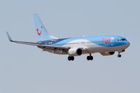 OO-TUV @ LFBD - Boeing 737-86J, On final rwy 05, Bordeaux Mérignac airport (LFBD-BOD) - by Yves-Q