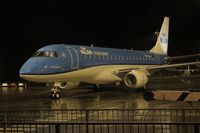 PH-EXS @ EGSH - Latest 170 delivered to KLM ,  EXS on the 18th December 2017, making her first night stop at Norwich, Seen arriving on stand during a very nice rain down pour - by AirbusA320