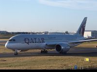 A7-BCQ @ EGBB - Lining up on runway 33 at Birmingham Airport.
