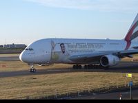 A6-EUZ @ EGBB - Lining up on runway 33 at Birmingham Airport.