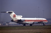 TS-JHV @ EHAM - Tunisair Boeing 727-2H3 landing at Schiphol airport, the Netherlands, 1982 - by Van Propeller