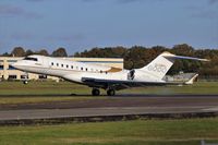 N543GL @ EGLF - N543GL - Global 6000 landing on 24 at Farnborough - by dave226688