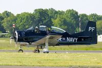 N555PF @ KNXX - North American T-28B Trojan  C/N 138265, N555PF - by Dariusz Jezewski www.FotoDj.com