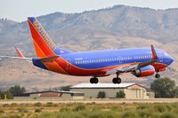 N398SW @ KBOI - Landing RWY 10R. - by Gerald Howard
