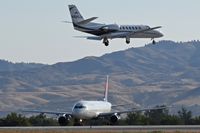 N990JH @ KBOI - Landing RWY 10R. - by Gerald Howard