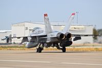 165230 @ KBOI - Taxiing to the south GA ramp.  VMFA-232 Red Devils, NAS Miramar, CA. - by Gerald Howard