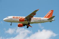 G-EZEB @ LFBD - Airbus A319-111, On final rwy 23, Bordeaux-Mérignac airport (LFBD-BOD) - by Yves-Q