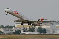 F-HMLE @ LFBD - Bombardier CRJ-1000EL NG, Take off rwy 23, Bordeaux Mérignac airport (LFBD-BOD) - by Yves-Q