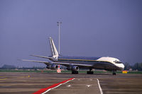 TR-LVK @ EHAM - Air Gabon Cargo Douglas DC-8-55F on the platform of Schiphol-Oost, the Netherlands, 1987 - by Van Propeller