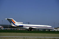 PH-AHB @ EHAM - Air Holland Boeing 727-2H3 landing at Schiphol airport, the Netherlands, 1985 - by Van Propeller