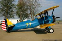 N79650 @ KYIP - Boeing E75N1 Stearman  C/N 75-5770 - Dave Groh, N79650
