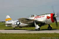 N9246B @ KYIP - Republic P-47D Thunderbolt Hun Hunter XVI  C/N 44-90460, NX9246B