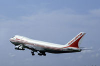 VT-EDU @ EHAM - Air India Boeing 747-237B taking off from Schiphol airport, the Netherlands, 1983 - by Van Propeller