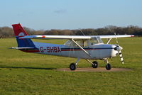 G-SHBA @ EGLD - Reims Cessna F152 at Denham. Ex OO-SHB - by moxy