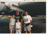 N408D @ TRL - David Burr kids and me (Raul) before taking of to Oshkosh. - by Raul Echeverria