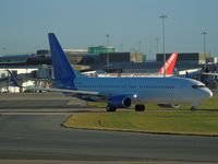 G-JZBE @ EGCC - DEPARTING MAN EGCC TO FUNCHAL FNC IN IT DELIVERY COLOURS TO JET2
