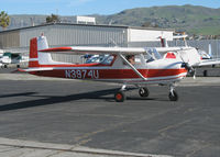 N3974U @ KRHV - Locally-based 1965 Cessna 150E running up engine @ Reid-Hillview Airport, San Jose, CA (to private owner in morristown, AZ 2008-05-30) - by Steve Nation