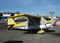 N411LR @ KRHV - Locally-based 1992 American Champion 8KCAB with cockpit cover @ Reid-Hillview Airport (San Jose), CA