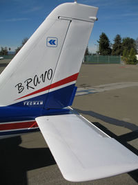 N146TB @ KRHV - Close-up tail of newly imported 2006 Tecnam P-2004 Bravo light sport @ Reid-Hillview Airport (San Jose), CA - by Steve Nation