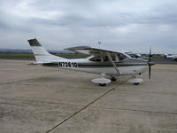 N7361Q @ CVH - Sharp looking 1972 Cessna 182P Skyhawk @ Hollister Municipal Airport, CA - by Steve Nation