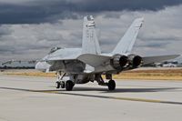 164707 @ KBOI - Taxiing on Bravo.  VMFAT-101 Sharpshooters, NAS Miramar, CA.