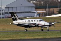 M-CDZT @ EGLF - BAe Systems Marine - Beech B200 Super King Air landing on 06 at Farnborough - FAB - by dave226688