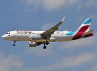 D-AEWP @ LEBL - Landing rwy 25R - by Shunn311