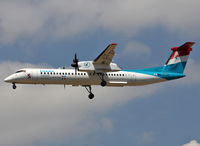 LX-LQC @ LEBL - Landing rwy 25R - by Shunn311