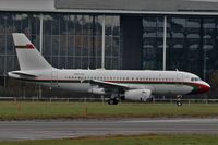 A4O-AJ @ EGLF - A40-Aj - Royal Flight of Oman  A319 133CJ taxing for takeoff on 24 at Farnborough - by dave226688