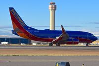 N423WN @ KBOI - Landing roll out on RWY 28R. - by Gerald Howard