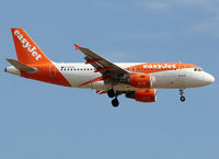 G-EZFN @ LEBL - Landing rwy 25R in new c/s - by Shunn311