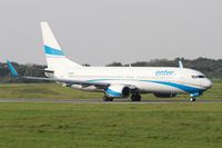 SP-ENT @ LFRB - Boeing 737-8AS, Taxiing to holding point rwy 25L, Brest-Bretagne airport (LFRB-BES) - by Yves-Q