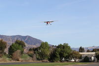 N80914 @ SZP - 1976 Cessna 172M SKYHAWK, Lycoming O-320-E2D 150 Hp, on final Rwy 22 - by Doug Robertson