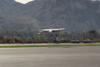 N714HH @ SZP - 1977 Cessna 150, Continental O-200 100 Hp, takeoff climb Rwy 22 - by Doug Robertson