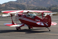 N49BR @ SZP - 1983 Aerotek PITTS S-2A SPECIAL, Lycoming AEIO-360 180 Hp, S turns taxi to Rwy 22 - by Doug Robertson