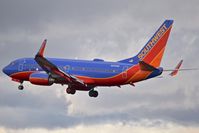 N259WN @ KBOI - Landing RWY 28R. - by Gerald Howard